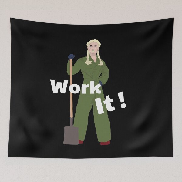 Item preview, Work It (Tradeswoman) designed and sold by MindCereal.