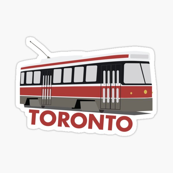 Iconic Toronto Streetcar Sticker