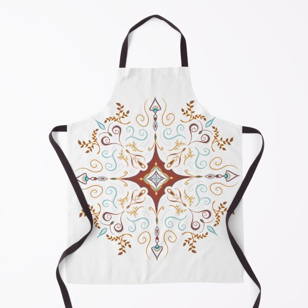 Item preview, Burnt orange and blue mandala designed and sold by LaurenHWyatt.