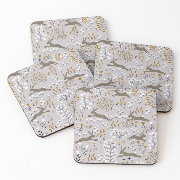 Item preview, Rabbits Jumping in the Meadow designed and sold by space-kitten.