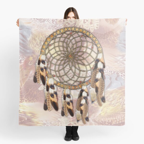 Brown Pelican or Hawk Dream Catcher Scarf