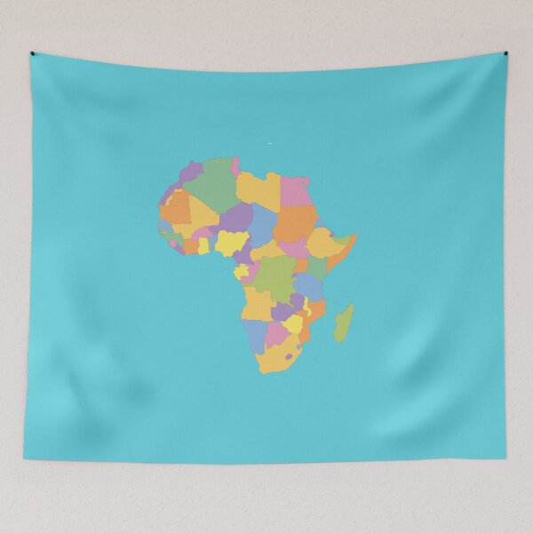 Item preview, africa continent map , countries with cool pattern colourfull designed and sold by rashadat.