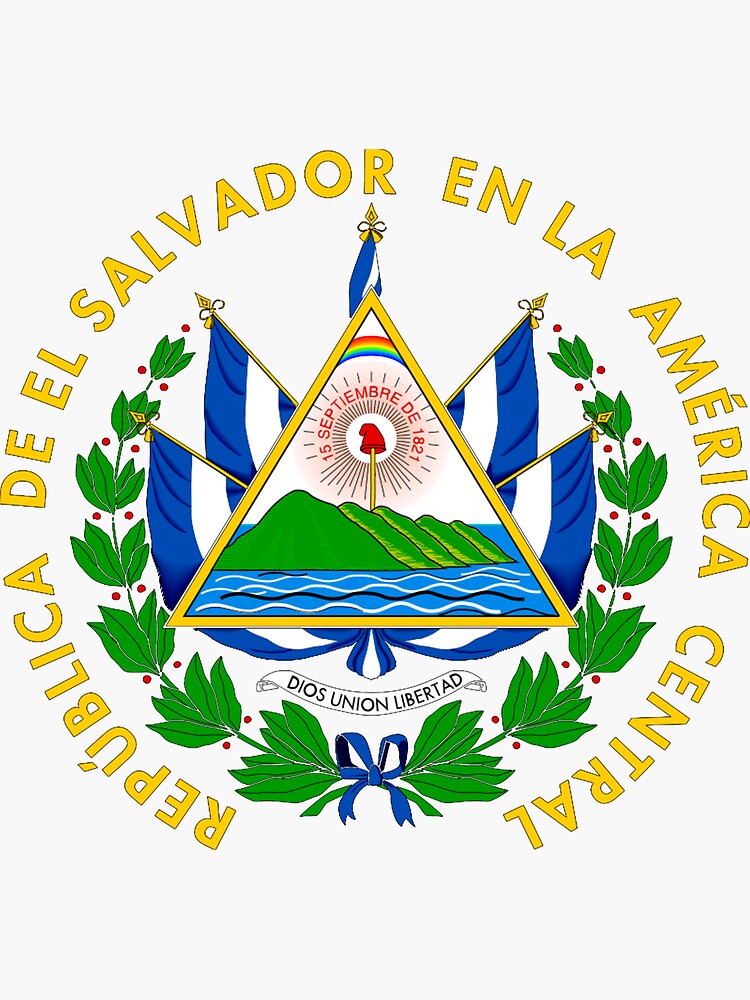 "El Salvador Coat of arms" Sticker by P-I-R | Redbubble
