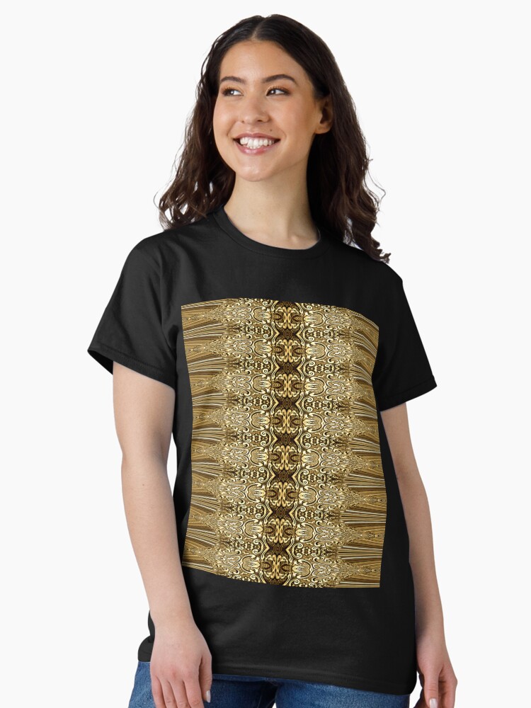 Thumbnail 1 of 7, Classic T-Shirt, Golden Floral (3) designed and sold by vkdezine.