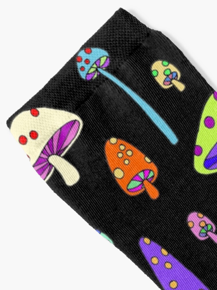 Alternate view of Technicolor Mushrooms Socks