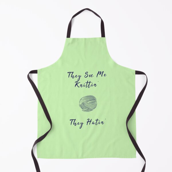 Item preview, They See Me Knitting, They Hating Funny Sewing designed and sold by artworkbyrihen.