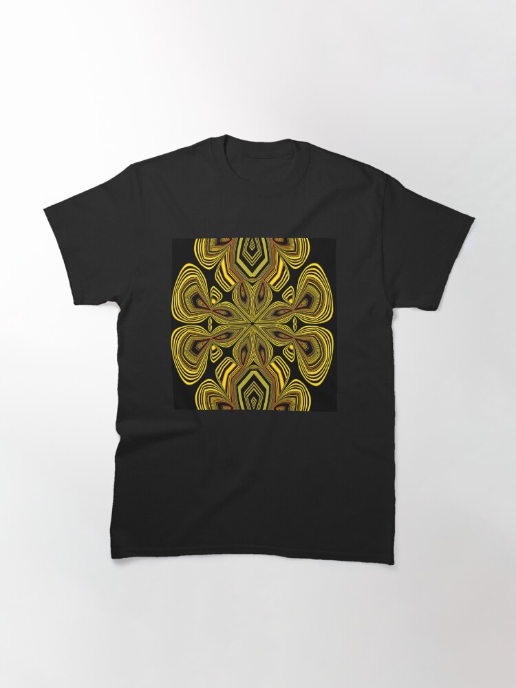 Thumbnail 3 of 7, Classic T-Shirt, Golden Line Art (1) designed and sold by vkdezine.
