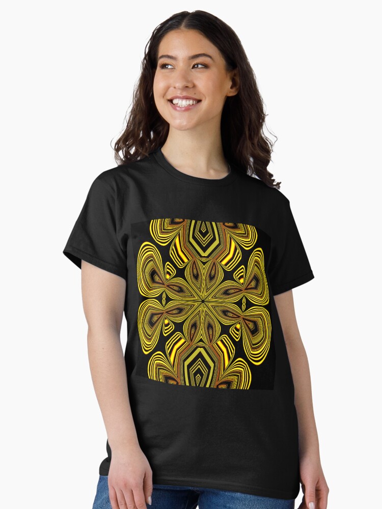 Thumbnail 1 of 7, Classic T-Shirt, Golden Line Art (1) designed and sold by vkdezine.