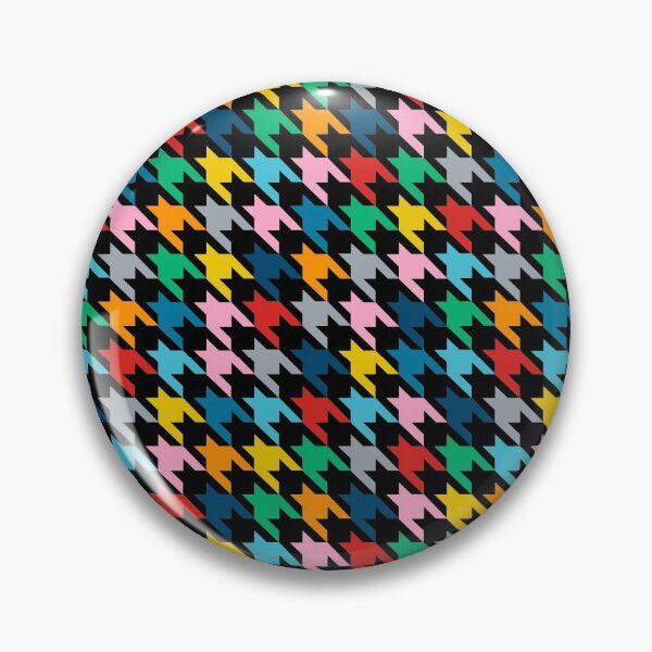 Item preview, Houndstooth Rainbow Black designed and sold by ProjectM.