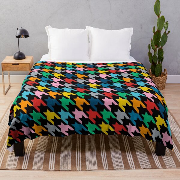 Item preview, Houndstooth Rainbow Black designed and sold by ProjectM.