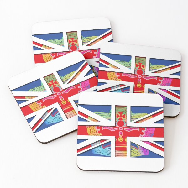 Item preview, Union Jack with Crown Hologram Pattern designed and sold by ALCHEMIST.