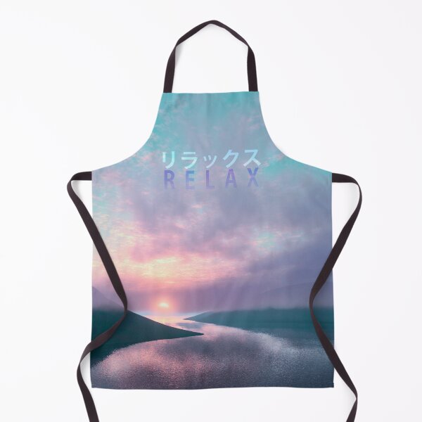 Item preview, Relax (Japanese) Vaporwave Aesthetic Sunset Over Water designed and sold by CoitoCG.