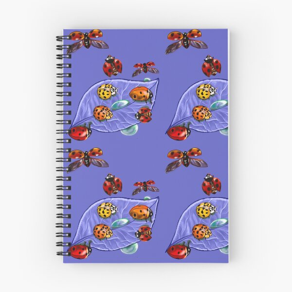 Item preview, A group of lady bugs is called a loveliness - purple background designed and sold by Artonmytee.