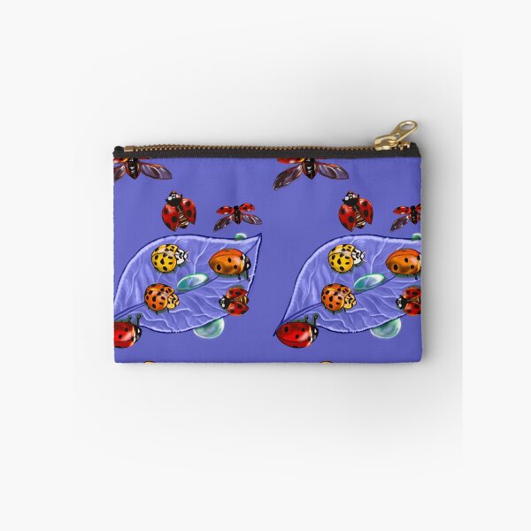 Item preview, A group of lady bugs is called a loveliness - purple background designed and sold by Artonmytee.