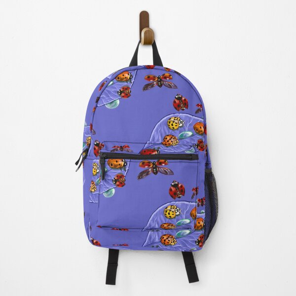 Item preview, A group of lady bugs is called a loveliness - purple background designed and sold by Artonmytee.