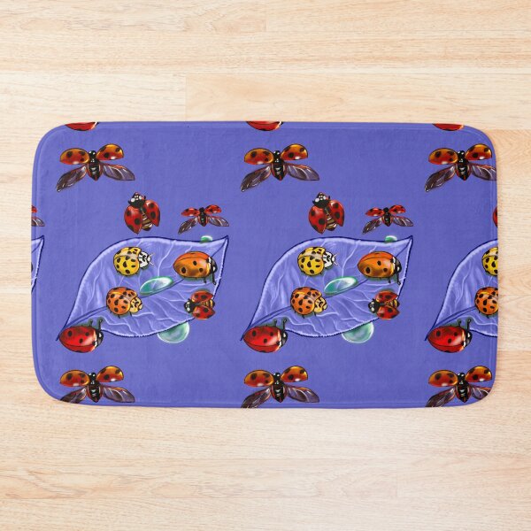 Item preview, A group of lady bugs is called a loveliness - purple background designed and sold by Artonmytee.