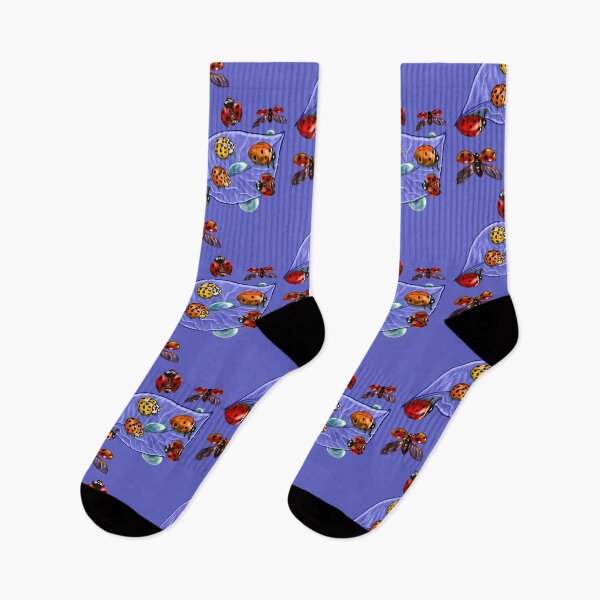 Item preview, A group of lady bugs is called a loveliness - purple background designed and sold by Artonmytee.