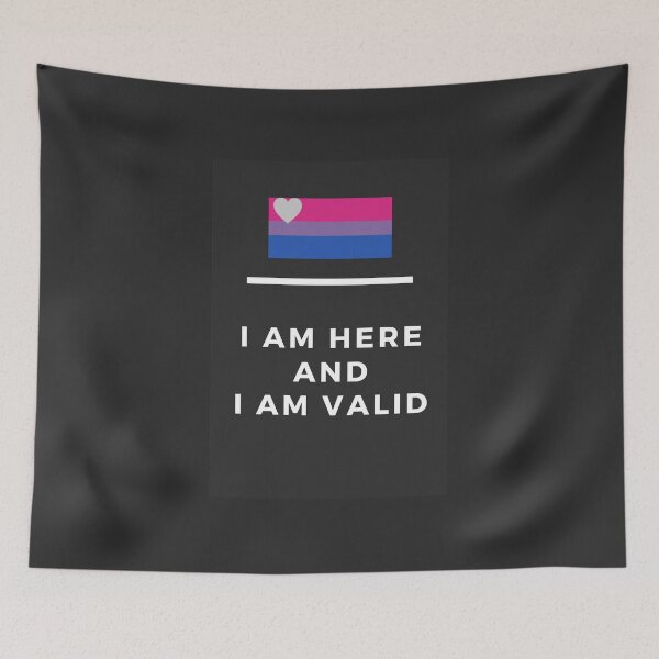 Item preview, I Am Valid Rectangle Graphic - Biromantic designed and sold by thesassypanda.