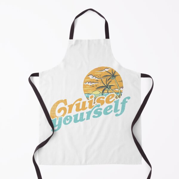 Item preview, Cruise Yourself, funny 60s retro sunset palms at the sea designed and sold by emmjott.