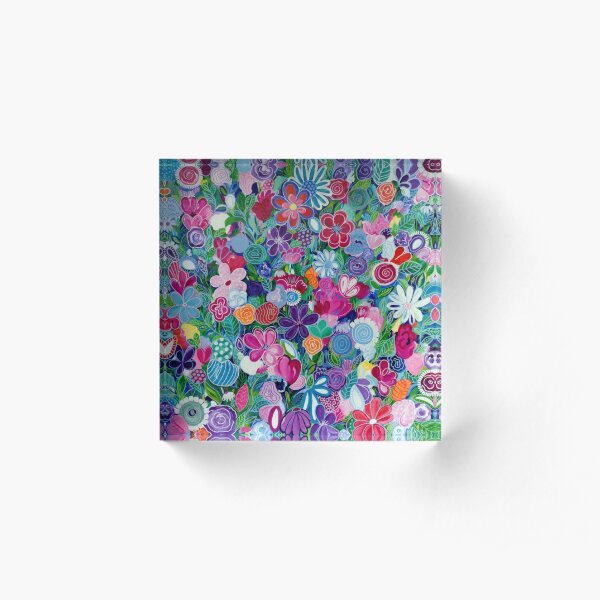 Wildflowers Acrylic Block