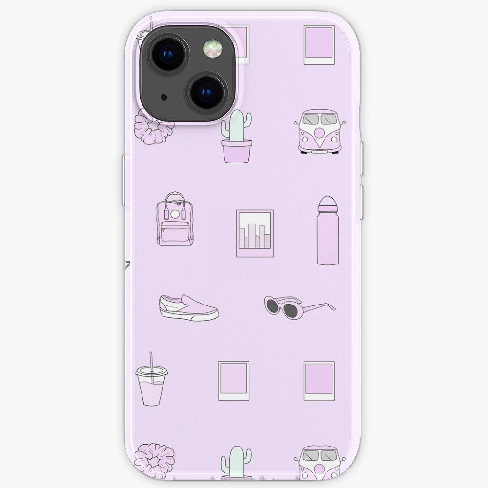 Vsco And Aesthetic Purple Sticker Pack Iphone Case For Sale By Pastel Paletted Redbubble