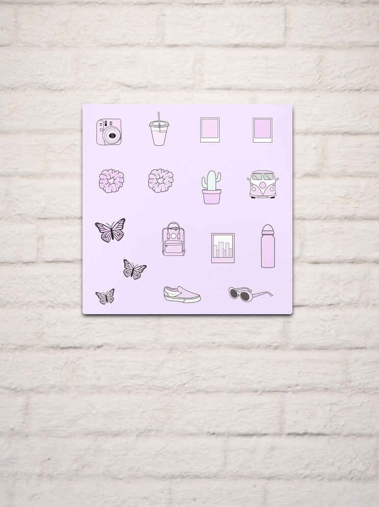 Vsco and aesthetic pink sticker pack Sticker for Sale by Pastel-PaletteD