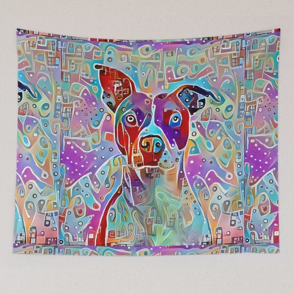 Item preview, Dog quilt designed and sold by Designwebjae.