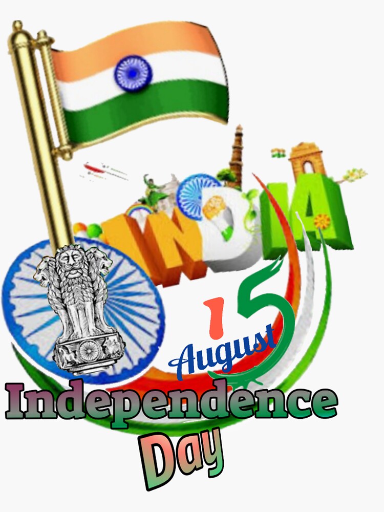 "Independence day" Sticker by Rajeev12 Redbubble