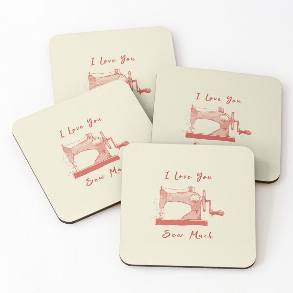Item preview, I Love You So Sew Much Funny Sewing designed and sold by artworkbyrihen.