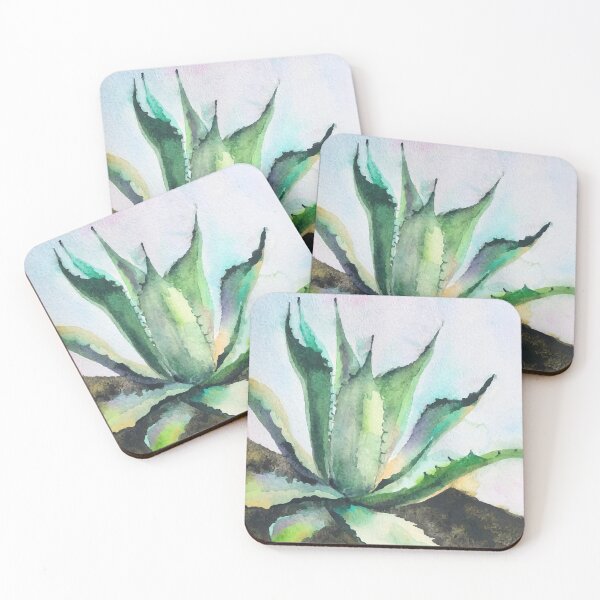 Item preview, Bright watercolor agave plant designed and sold by HannaShvaikova.