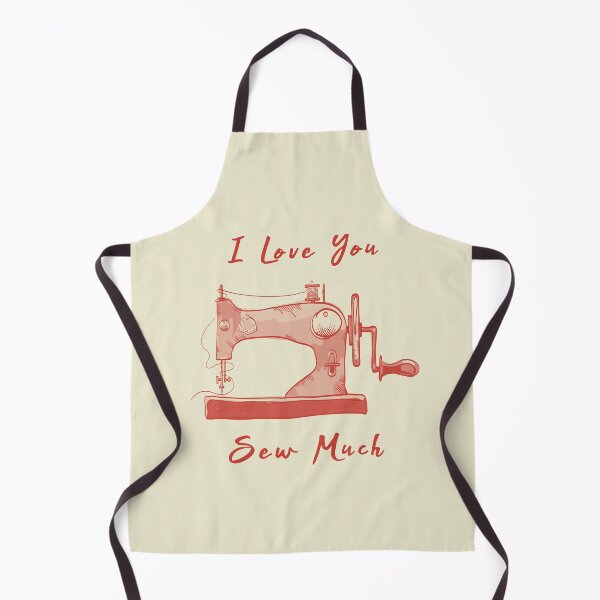Item preview, I Love You So Sew Much Funny Sewing designed and sold by artworkbyrihen.
