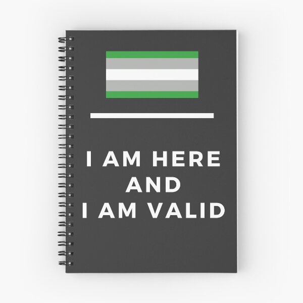 Item preview, I Am Valid Rectangle Graphic - Greyromantic designed and sold by thesassypanda.