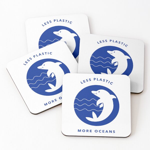 Item preview, Less Plastic More Oceans - Use less plastic Dolphins design designed and sold by TamGustam.