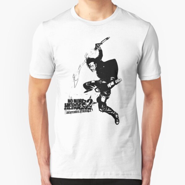 Travis Touchdown Rose Nasty Slim Fit T-Shirt