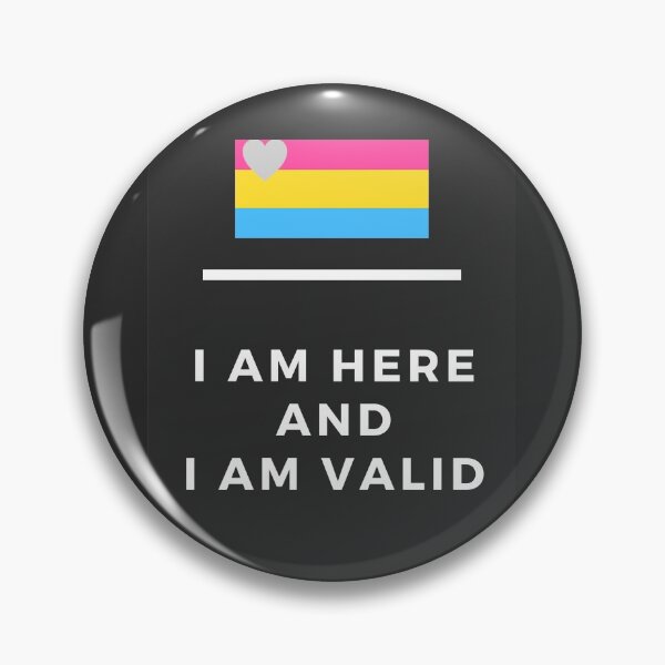 Item preview, I Am Valid Rectangle Graphic - Panromantic designed and sold by thesassypanda.