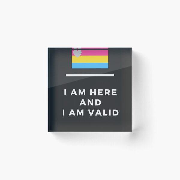 Item preview, I Am Valid Rectangle Graphic - Panromantic designed and sold by thesassypanda.