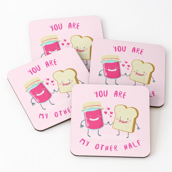 Item preview, Kawaii Cute Toast and Jam Couple "You are my other half" - Gift for partner designed and sold by TamGustam.