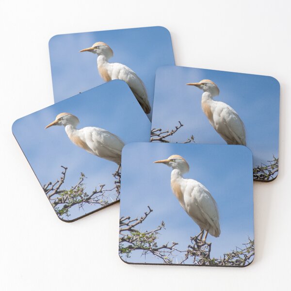 Item preview, Cattle egret perched on a tree designed and sold by HazelWright.