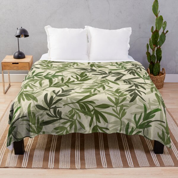 Item preview, Green plants seamless pattern designed and sold by baligaia.