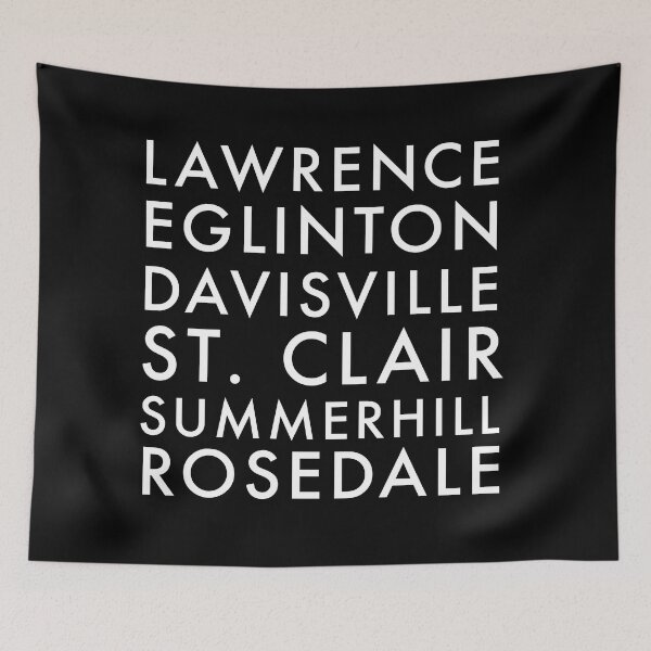 Item preview, Toronto Subway Line 1 (Lawrence to Rosedale) designed and sold by s-abramson.