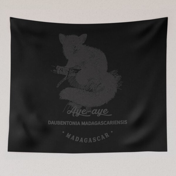 Item preview, Ayeaye Lemur Cute Vintage Animal Print Wildlife designed and sold by FelixSchulze.