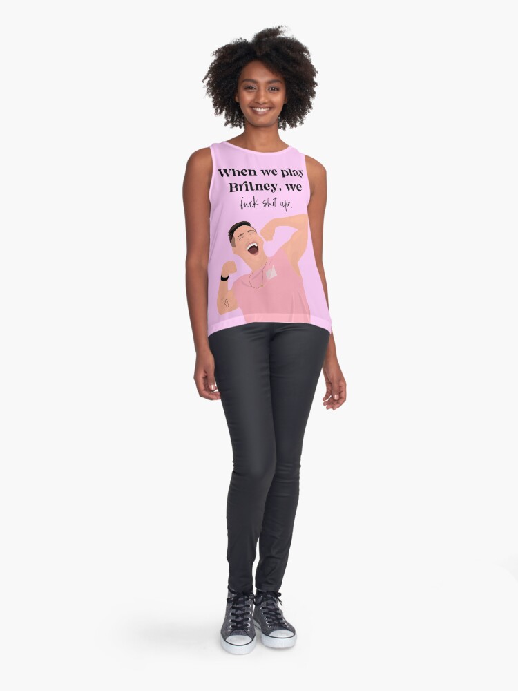 &ldquo;When we play Britney - Cody Rigsby Quote (Peloton)&rdquo; Sleeveless Top by