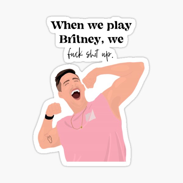 Item preview, When we play Britney - Cody Rigsby Quote (Peloton) designed and sold by kassidirae.