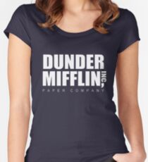 Dunder Mifflin Women's Fitted Scoop T-Shirt