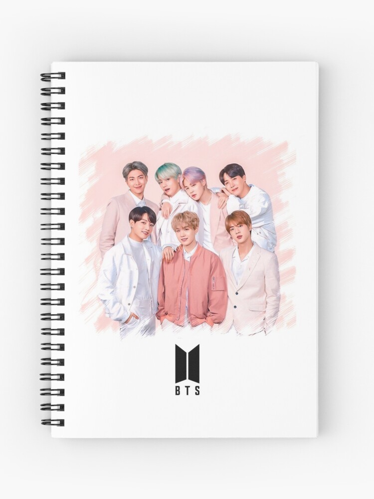 BTS Forever Bangtan Cute Kpop Suga V Jin Jimin RM Jhope Jungkook Spiral  Notebook for Sale by hyunn1411