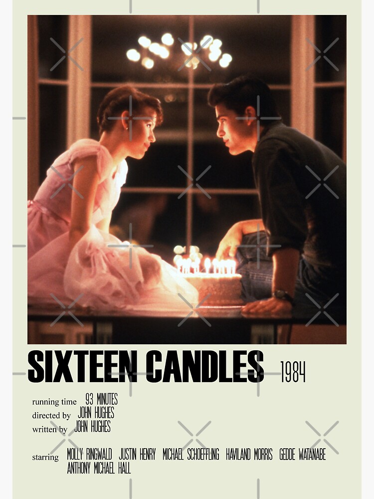 "Sixteen Candles Alternative Poster Art Movie Large (1)" Sticker by