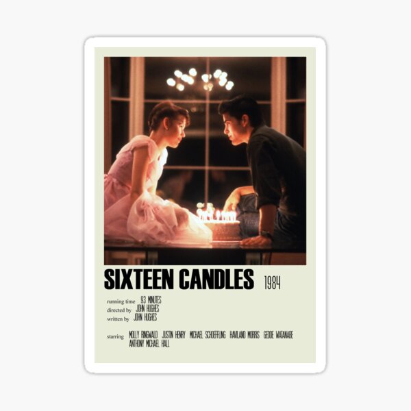 Sixteen Candles Alternative Poster Art Movie Large (1) Sticker