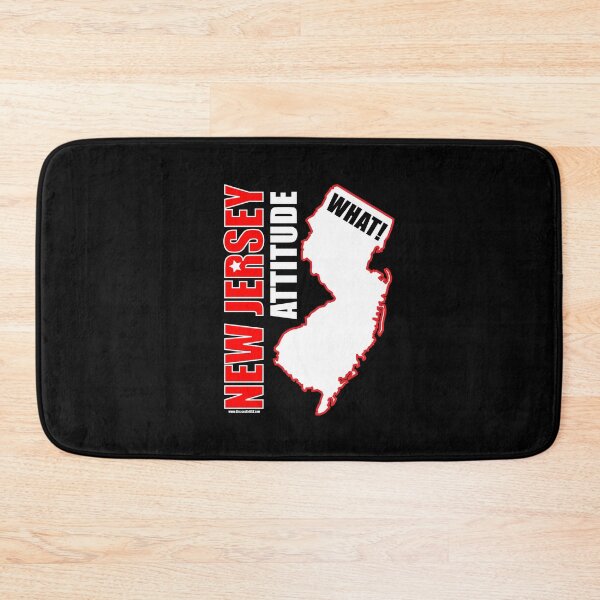 Item preview, Funny New Jersey Map, New Jersey Attitude What? designed and sold by K. Scott  Teeters.