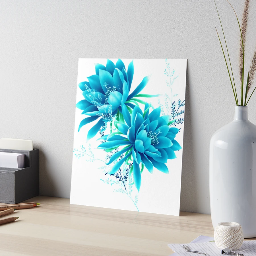 Lotus Flower in Turquoise