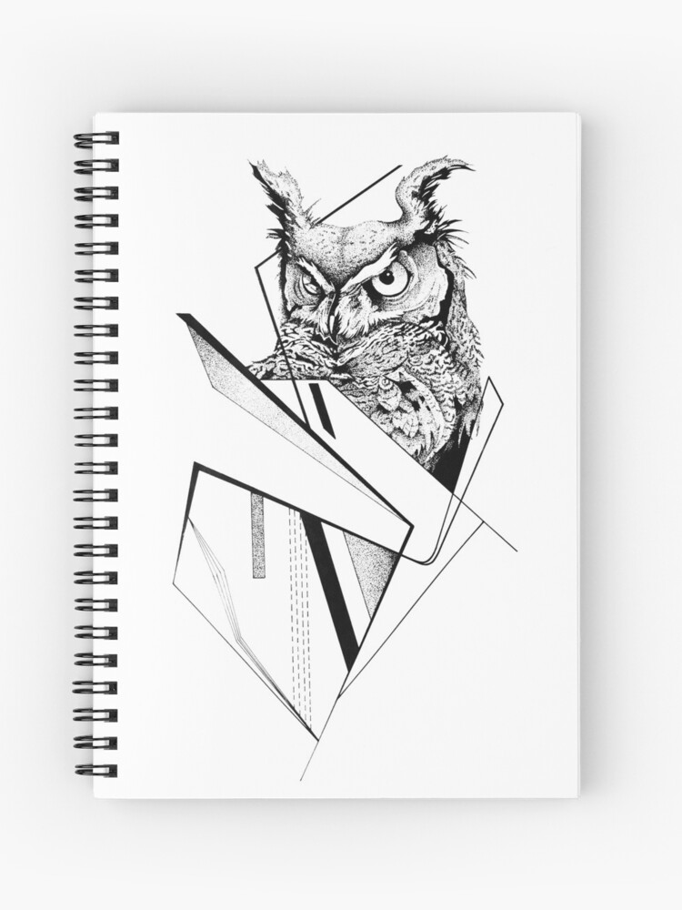 Geometric Owl Logo Sketch Tattoo Stock Vector by ©Ratomich 223906412
